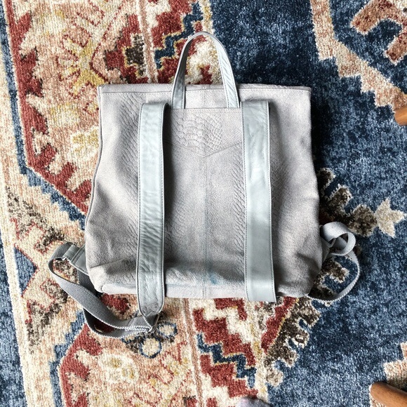 ASOS Leather Embossed Backpack - Picture 5 of 5